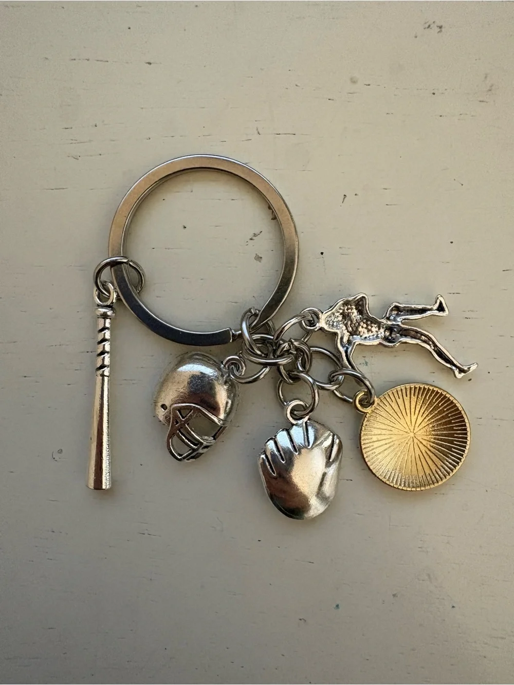 NWT Baseball Lover Charm Keychain